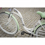 Dámsky retro bicykel 28" Lavida 3-prevodový [M] Bielo-zelený